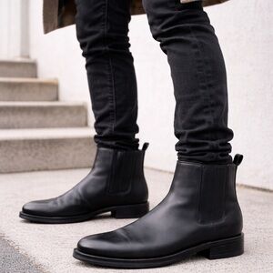 H&M Sleek Black Ankle Boots